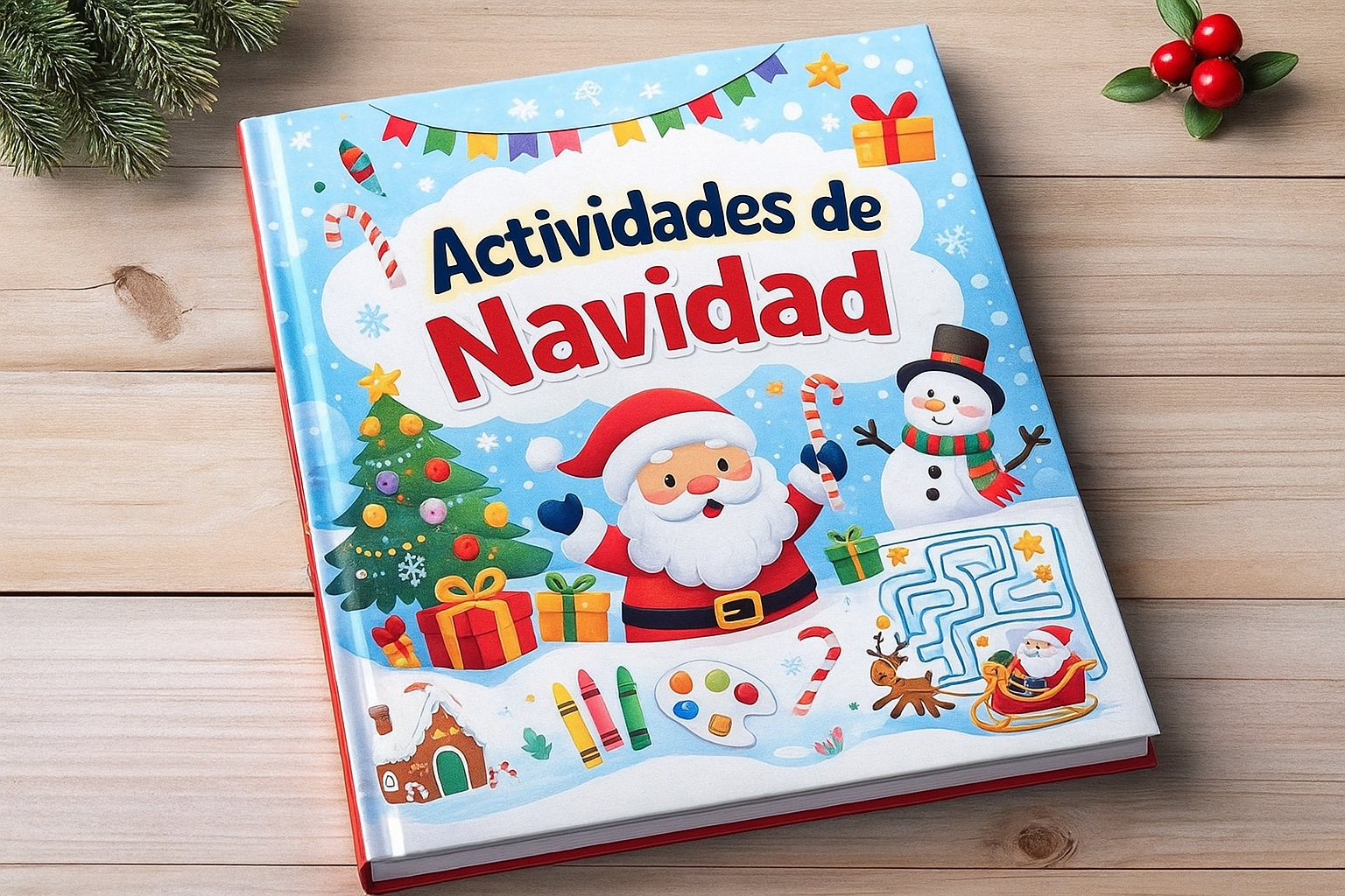 Actividades Navideñas para Jugar, Crear y Colorear